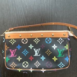 Authentic Louis Vuitton Monogram Multicolore Pochette